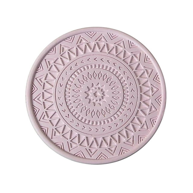Cqxid Ensemble de Table à Moins de 5$ Absorbant Boisson Diatomite Colorée Ensemble de Table Rond Résistant à la Chaleur Isolant Accessoires de Décoration de Table