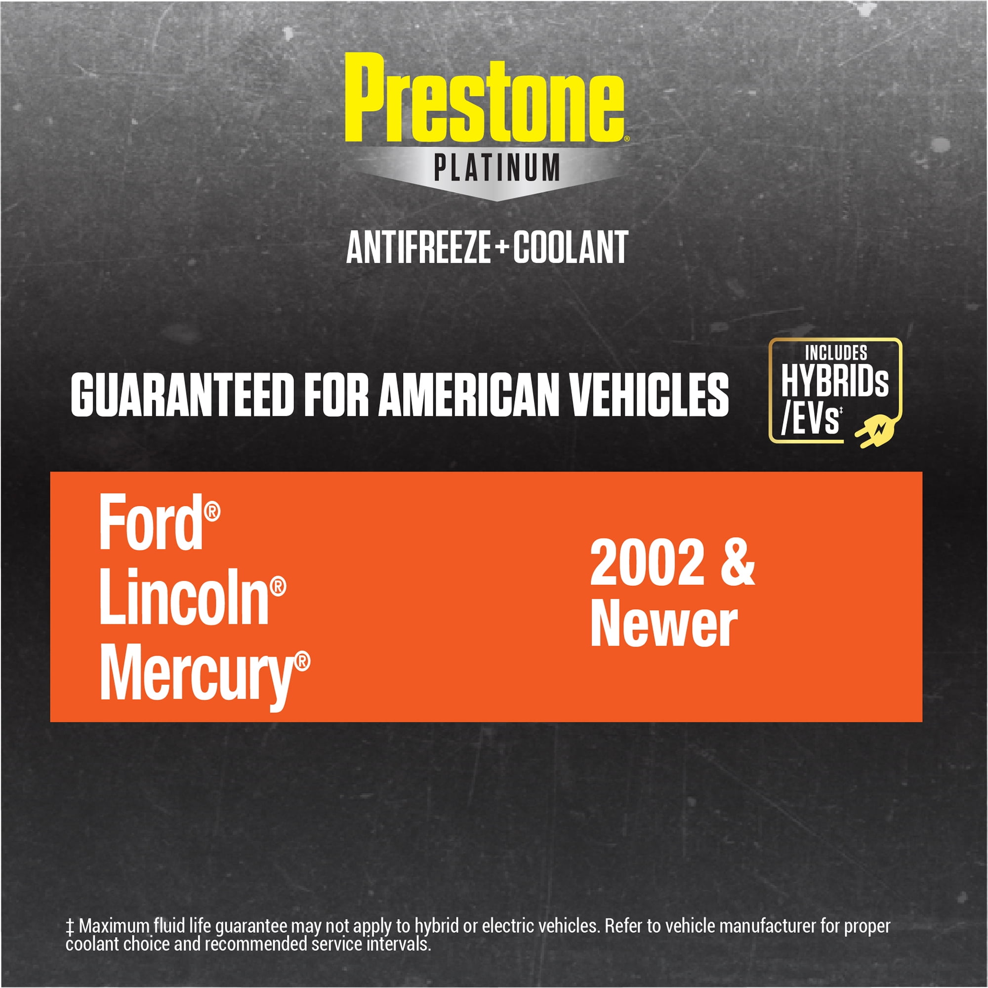 (2 pack) Prestone Platinum American Orange Antifreeze and Coolant 50/50 1 Gallon