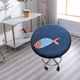 thumbnail image 5 of Pack de 2 fundas elásticas para taburetes de bar redondos, fundas de asiento flexibles para taburetes, sillas, diseño geométrico , 2 piezas, 5 of 8