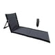 thumbnail image 2 of Silla de piso con respaldo Silla de camping con bolsa de transporte Silla de playa portátil fácil de transportar Tumbona de playa para senderismo Gris 39cmx40cmx78cm, 2 of 8