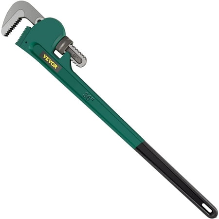 

VEVORbrand 36 Aluminum Straight Pipe Wrench Ideal for 2” to 3-1/2” Pipe Adjustable Plumbing Pipe Wrench Heavy Duty 5” Jaw capacity Plumbers Pliers Tool