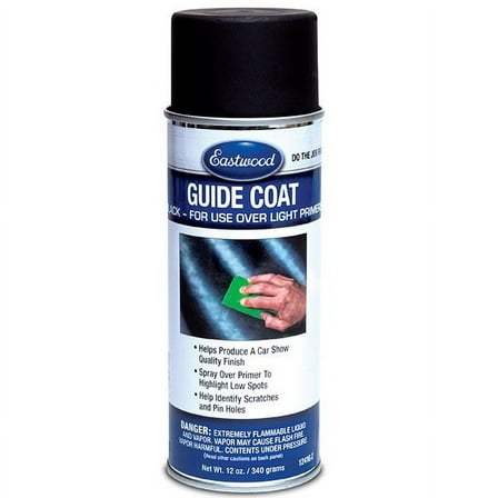 Eastwood Light Black Misting Guide Coat 12 oz Aerosol Autobody Spray Paint Prep