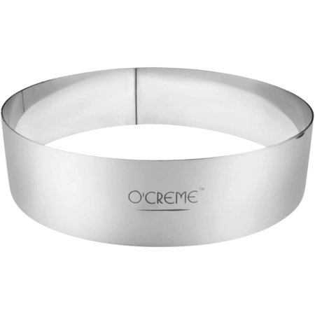 7 Inch Pastry Rings O'Creme Cake Ring Sturdy Stainless Steel Round Pastry Ring 7 Inch ...