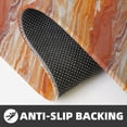 thumbnail image 3 of 2 Pce Crystal Velvet Kitchen Floor Mat Door Mat 47.2×17in Water Absorption And Stain Resistance For Laundry Dining Room Office Sink Orangered Marble_3, 3 of 6
