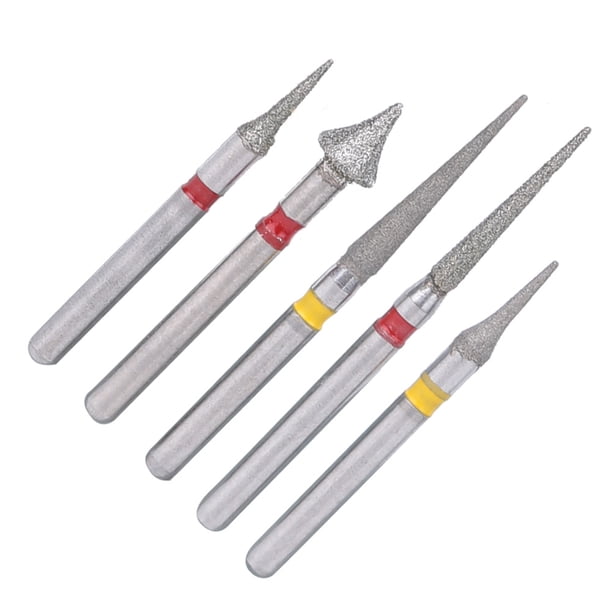 Juego de 5 fresas de diamante de alta velocidad para ortodoncia, esmalte interproximal, herramientas de laboratorio para dentistas