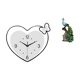 thumbnail image 1 of Elegante reloj de pared de con forma de corazón, escultura artística acrílica creativa, movimiento silencioso, adorno de mesa para sala de e, 1 of 8
