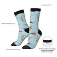 thumbnail image 4 of Sigee Dachshund Dog for Contrast Design Soft Moisture-Wicking Socks Crew Casual Athletic Stretchy Loose Middle Tube Socks, 4 of 6