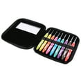 thumbnail image 1 of 9PCS Crochet Hooks Set Knitting Smooth Needle Tools Ergonomic Plastic Handle Aluminum Hooks(#1), 1 of 10