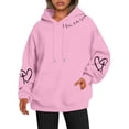 thumbnail image 1 of Sweat à Capuche Réversible Imprimé pour Femmes avec Poches Manches Longues Décontracté 100 pour Cent Polyester Vêtements d'Automne pour Adolescentes Petit Sweat à Capuche pour Femmes avec Fermeture Éclair, 1 of 3