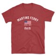 thumbnail image 1 of Martins Ferry Ohio Patriot Men's Cotton T-Shirt, 1 of 1