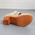 thumbnail image 3 of Women's Wedge Sandals Comfortable Open Toe Casual Dressy Cork Summer Dress Shoes White 5.5, 3 of 7