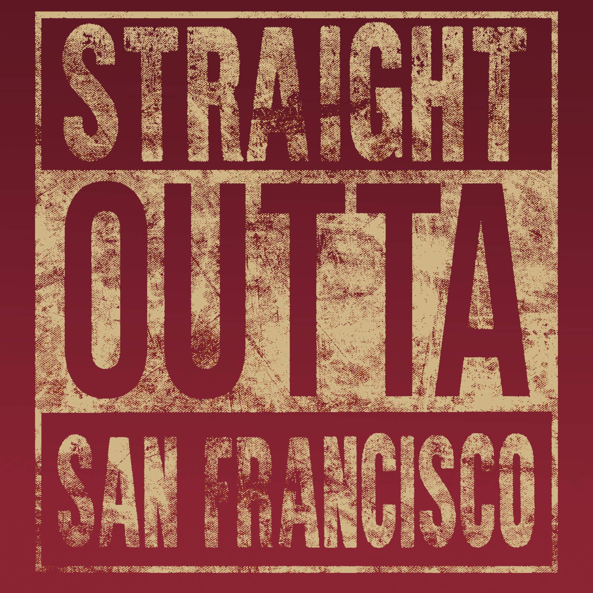 Straight Outta San Francisco - San Francisco Football T Shirt - 2X-Large - Cardinal - image 3 of 6