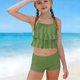 thumbnail image 2 of Niñas Trajes de Baño de Dos Piezas Tamaño 10-12 Verano Weiyi Impresión Traje de Baño de Playa con Estampados Florales Set de Dos Piezas Shorts, 2 of 9