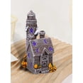 thumbnail image 3 of Halloween Decorations,Mini Haunted House Figurines , Halloween Decorations Indoor , Halloween Village House for Home and Party Table Desk Mantel, 3 of 5