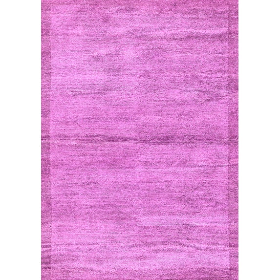 Ahgly Company Indoor Rectangle Abstract Purple Modern Area Rugs, 5' x 8'