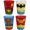 Hero Spectrum, variant on Silver Buffalo SpongeBob SquarePants Featuring Gary Poses Floral Krabby Patty 4 Pack Mini Glass Set, 1.5 Ounces