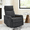 Grey, variant on Gewnee Chenille Multifunctional Swivel Rocking Chair, 360° Swivel, Massage & Heating, for Living Room, Office and Home Theater,Beige