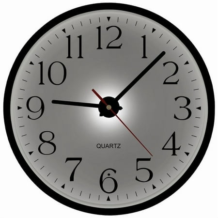 JoFomp Night Light Wall Clocks Battery Operated, 12 Inch Silent LED Light Up Wall Clocks for Living Room Decor, Modern Wall Clock for Bedroom Night Glow, Illuminated Clock with Auto-Dimming/USB Cable