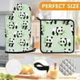 thumbnail image 2 of Sunflower Highland Cow Oven Mitts and Pot Holders Sets 4Pcs,Extra Long Oven Gloves Potholder for Kitchen Cooking Baking BBQ 100% Cotton Heat Resistant, 2 of 6