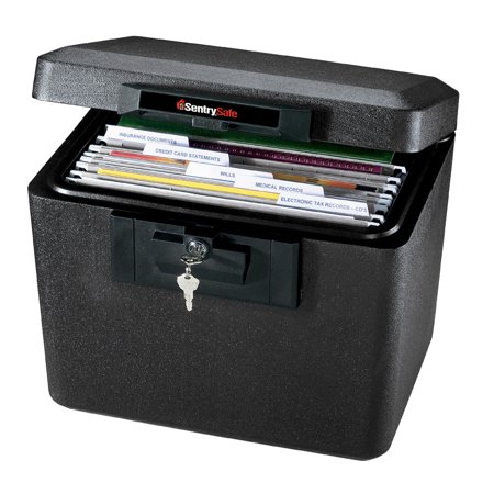 SentrySafe 1170 Fire-Resistant Box with Key Lock, .61 cu ft