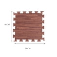 thumbnail image 4 of RUNROTOO Durable Easy to Clean Brown Interlocking Eva Yoga Mat for Exercise and Gym Floors, 4 of 7