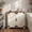 Walnut&White, variant on Manxile Fluted Sideboard Buffet Cabinet with 3 Doors, Wood Accent Storage Cabinet for Kitchen Dining Living Room Entryway (Natural)