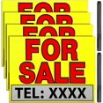 thumbnail image 1 of 4 Pieces 11 x 14 Inch FOR SALE Stickers Sign with 2 Pieces Black Marker Pen and 40 Pieces Transparent Double-Sided Tapes for Cars, Trucks, Garage, Business Sale Sticker Sign Kit, 1 of 7