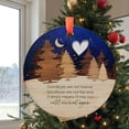 thumbnail image 2 of Wooden Forest Ornament, Starry Night Scene, Heartfelt Goodbye Gift, Memorial Ornament, Meaningful Keepsake, Thoughtful Sympathy Gift, Holiday Keepsake, Xmas Tree Hanging Decoration, 2 of 5