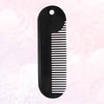 thumbnail image 4 of EeaseMX Peine para barba de aleación de zinc, resistente, accesorio portátil para peinar el cabello, accesorio útil para peluquería masculina (negro), 4 of 7