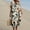Khaki#2, variant on Women's Casual Dresses,Womens Summer Pockets Printing Dresses Loose V-Neck Short Sleeve Dresses Khaki S