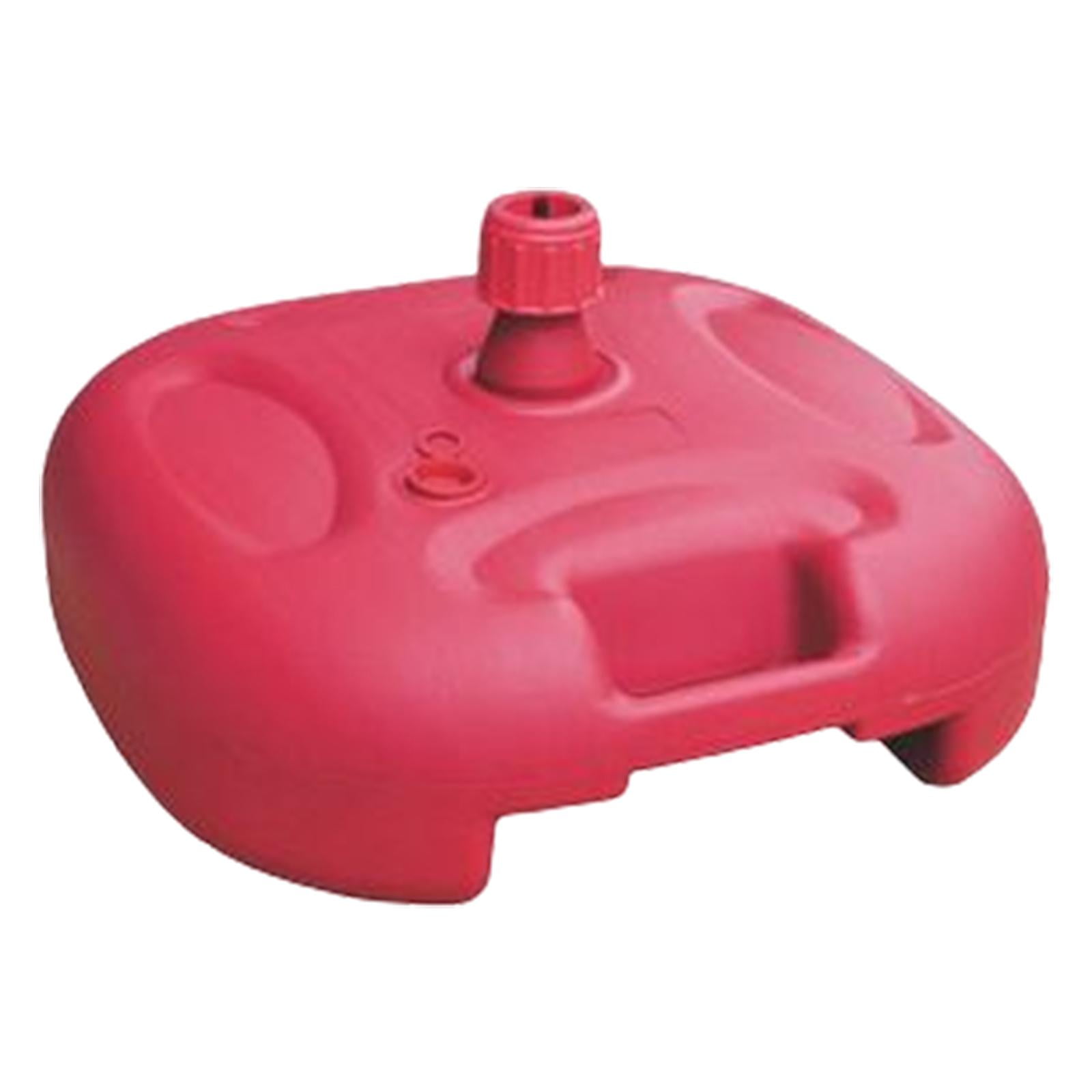 Axioma Heavy Duty Outdoor Umbrella Stand Water Filled Weight Patio Umbrella Stand Sun Red
