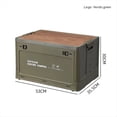 thumbnail image 2 of Acampar Al Aire Libre Plegable Caja de Almacenamiento de Mesa Turística Caja de Almacenamiento de Coche Al Aire Libre Viaje de Almacenamiento Equipo de Camping Verde, L, 2 of 5