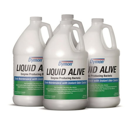 Dymon LIQUID ALIVE Enzyme Producing Bacteria 1gal Bottle 4/Carton 23301