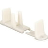 1pc-Prime Line-Prime-Line? 163236 Sliding Closet Door Bottom Guide, White, Plastic, 2-1/8"