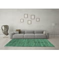 thumbnail image 3 of Ahgly Company Indoor Rectangle Abstract Turquoise Blue Modern Area Rugs, 5' x 8', 3 of 4