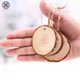 thumbnail image 5 of Luxtrada - 10 rodajas de madera sin terminar, rodajas de madera rústica redondas naturales, posavasos de madera de pino para bodas, decoración, adornos navideños y manualidades (4,8-6 cm), 5 of 8
