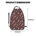 thumbnail image 2 of Pofeuu Winter Holiday Christmas Print 2 Pack PU Leather Kick Mat Back Seat Protector, Universal Car Seat Back Organizer, Waterproof Backseat Protector For Most Car, 2 of 8