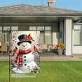 thumbnail image 3 of JOOCAR Snowman with Cardinals Garden Flag for Winter Christmas Home Outdoor Garden Yard Door Decor 12x18 inch, 3 of 5