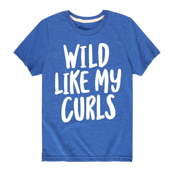 Instant Message - Wild Like My Curls - Youth Short Sleeve T-Shirt