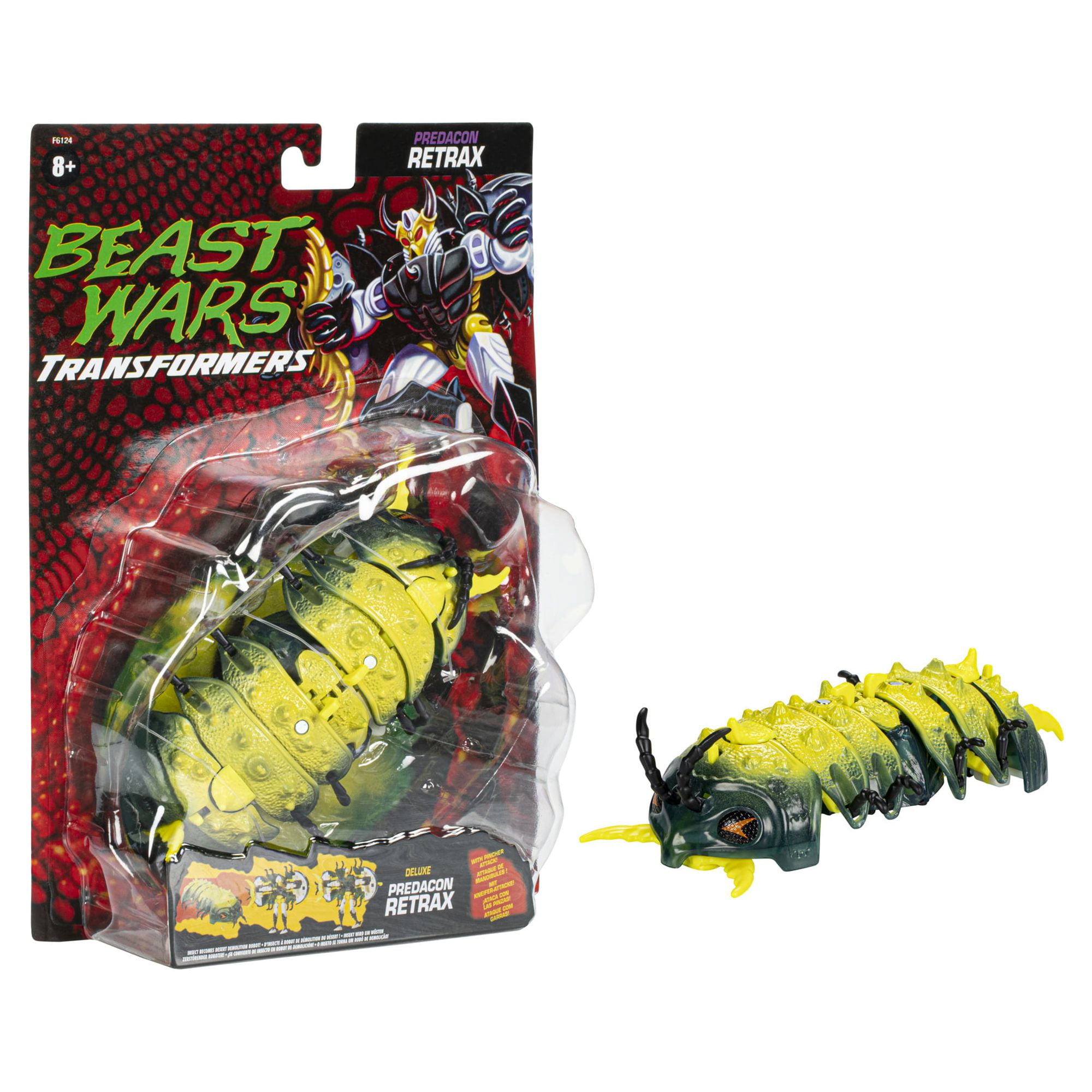 Transformers: Vintage Beast Wars Predacon Retrax Collectible Kids Toy Action Figure for Boys and Girls Ages 8 9 10 11 12 and Up