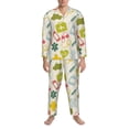 thumbnail image 2 of Balery Medical Icons Pijama para Hombre de Dos Piezas con Manga Larga, Conjunto de Dormir y Descanso Suave con Bolsillos-Medium, 2 of 6
