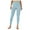 Blue, variant on Leggings for Women Tummy Control Solid High Waist Casual Ankle Slim-Leg Leggings