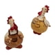 thumbnail image 1 of 2x estatua de pollo, adorno, artesanía, colección creativa, regalo, estatuilla de pollo, estatua de Animal para dormitorio, entrada y escritorio, 1 of 9