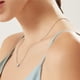 thumbnail image 3 of Collar de plata de ley 925 con inicial de corazón Silvora♥ letra B para mujer con caja de regalo, 3 of 8