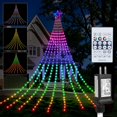 thumbnail image 3 of Guirnalda de luces navideñas FUNIAO, 3,8 m, RGB 335 LED, resistente al agua, 3 of 9