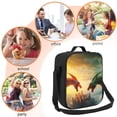 thumbnail image 5 of Lsque Castle Red Green Sky Dragon Lunch Bag Lunch Box for Women Men Reusable Insulated Lunch Tote Bag,Leakproof Thermal Cooler Sack Food Handbags Case High Capacity, 5 of 9
