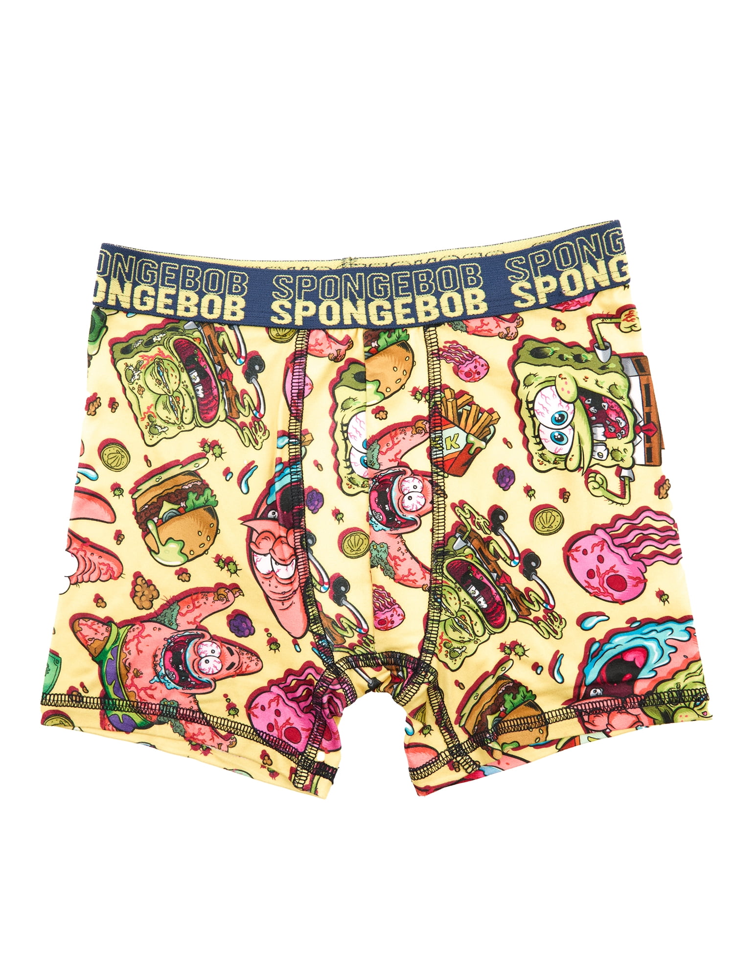 Spongebob Squarepants Boys Boxer Brief Underwear, 4-Pack, Sizes XS-XL