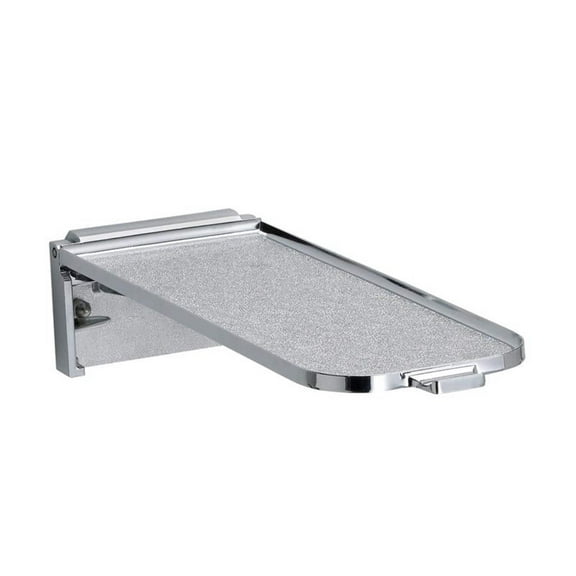 Bradley 790-000000 - Textured Fold Down Utility Shelf - Stainless Steel