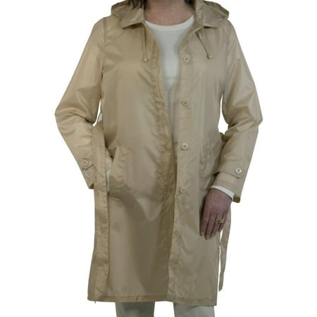 - Sporto Women's Lightweight Packable Rain Jacket Khaki X-Large
