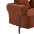 thumbnail image 4 of Christopher Knight Home 78" Modern 3-Seater Upholstered Sofa, Oversized Comfy Couch with 3 Plush Pillows, Orange, 4 of 10